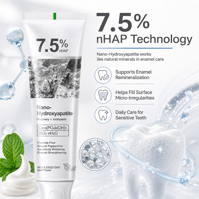 Hydroxyapatite Toothpaste - 5/6 szt. 7,5% nHAP Nano Hydroxyapatite