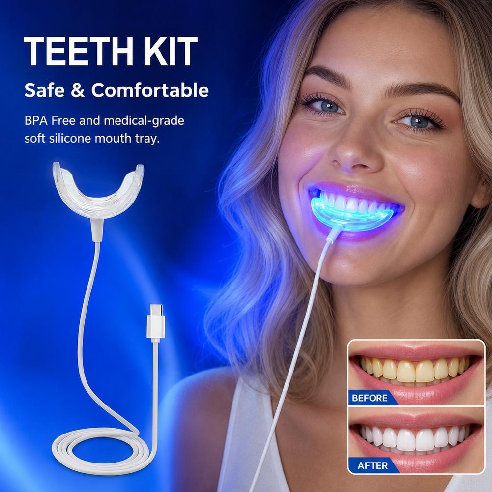 Teeth Whitening Blue Light - Akcelerator wybielania zębów, inteligentne niebieskie światło