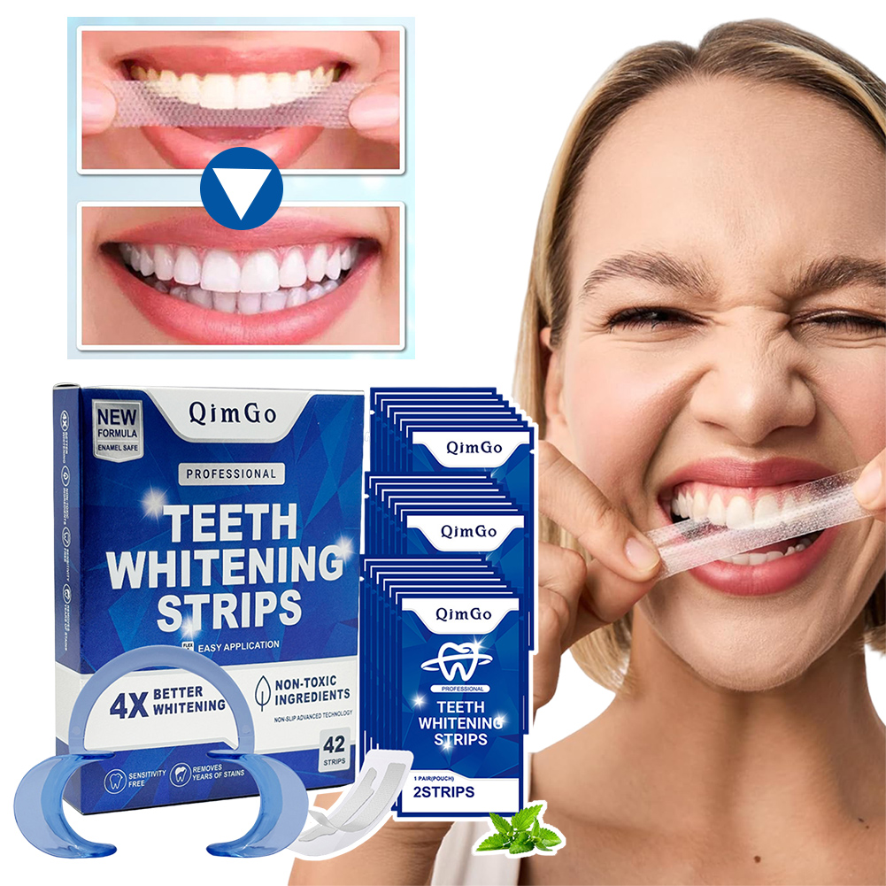 Teeth Whitening Strips Permanent - Profesjonalne paski do wybielania zębów Naturalne,