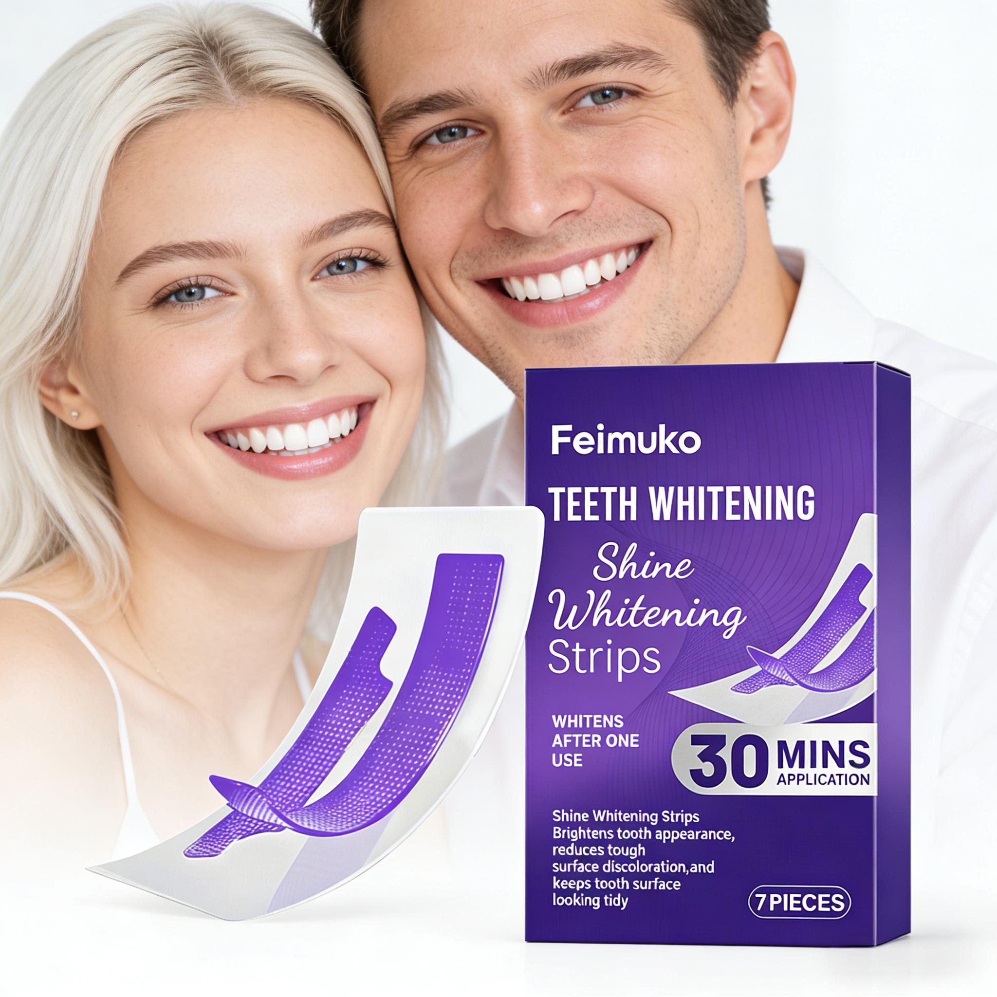 Teeth Whitening Strips Permanent - Paski do wybielania zębów redukujące wrażliwość,