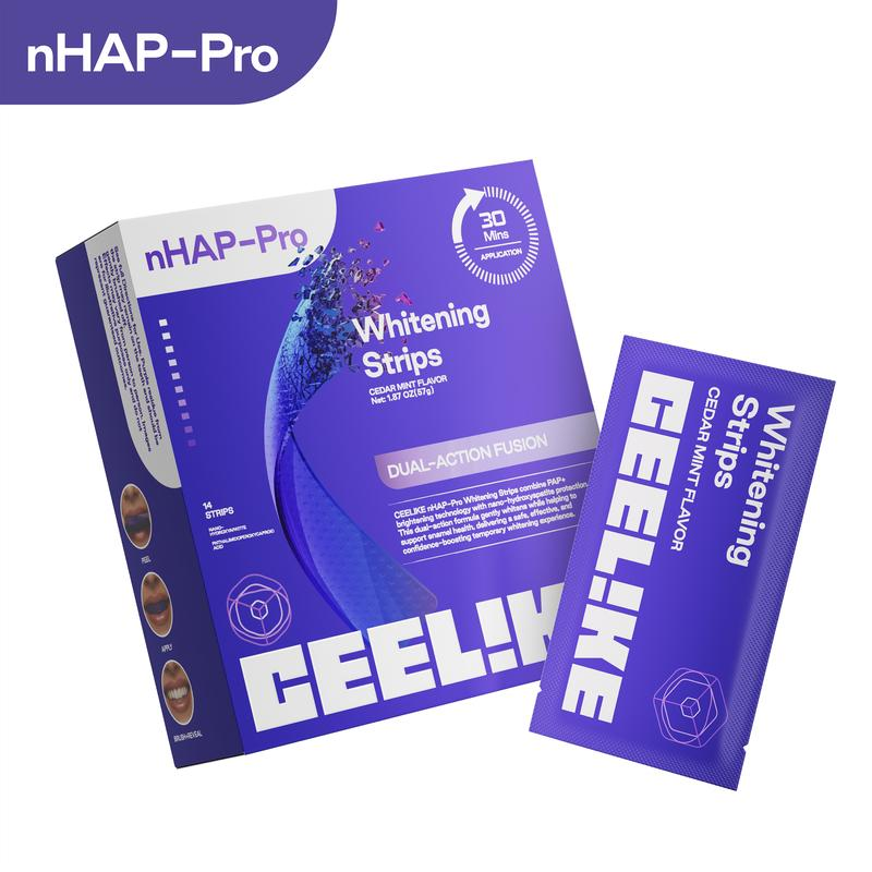 Teeth Whitening Strips Permanent - Fioletowe paski do wybielania zębów 14