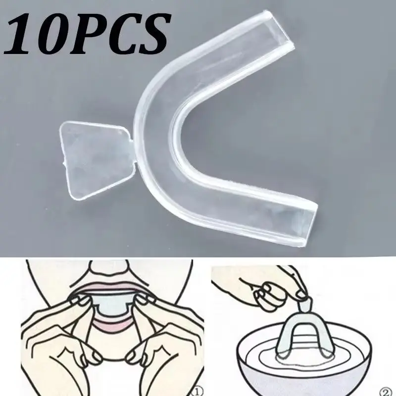 Teeth Whitening Trays - 10 szt. silikonowych osłonek na zęby,