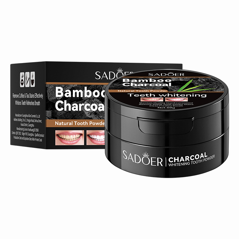 60g Proszek do wybielania zębó – Teeth Whitening Charcoal recenzja i cena