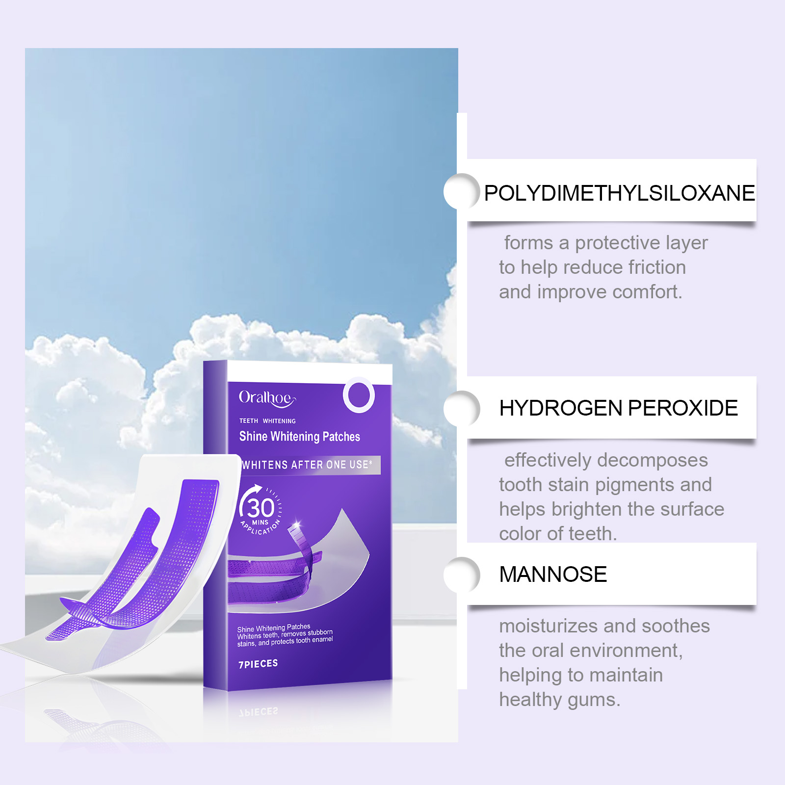 ORALHOE 7 szt./pudełko Plastry – Teeth Whitening Quick Results recenzja i cena