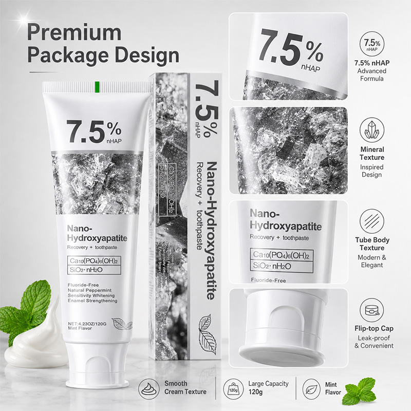 5/6 szt. 7,5% nHAP Nano Hydrox – Hydroxyapatite Toothpaste recenzja i cena