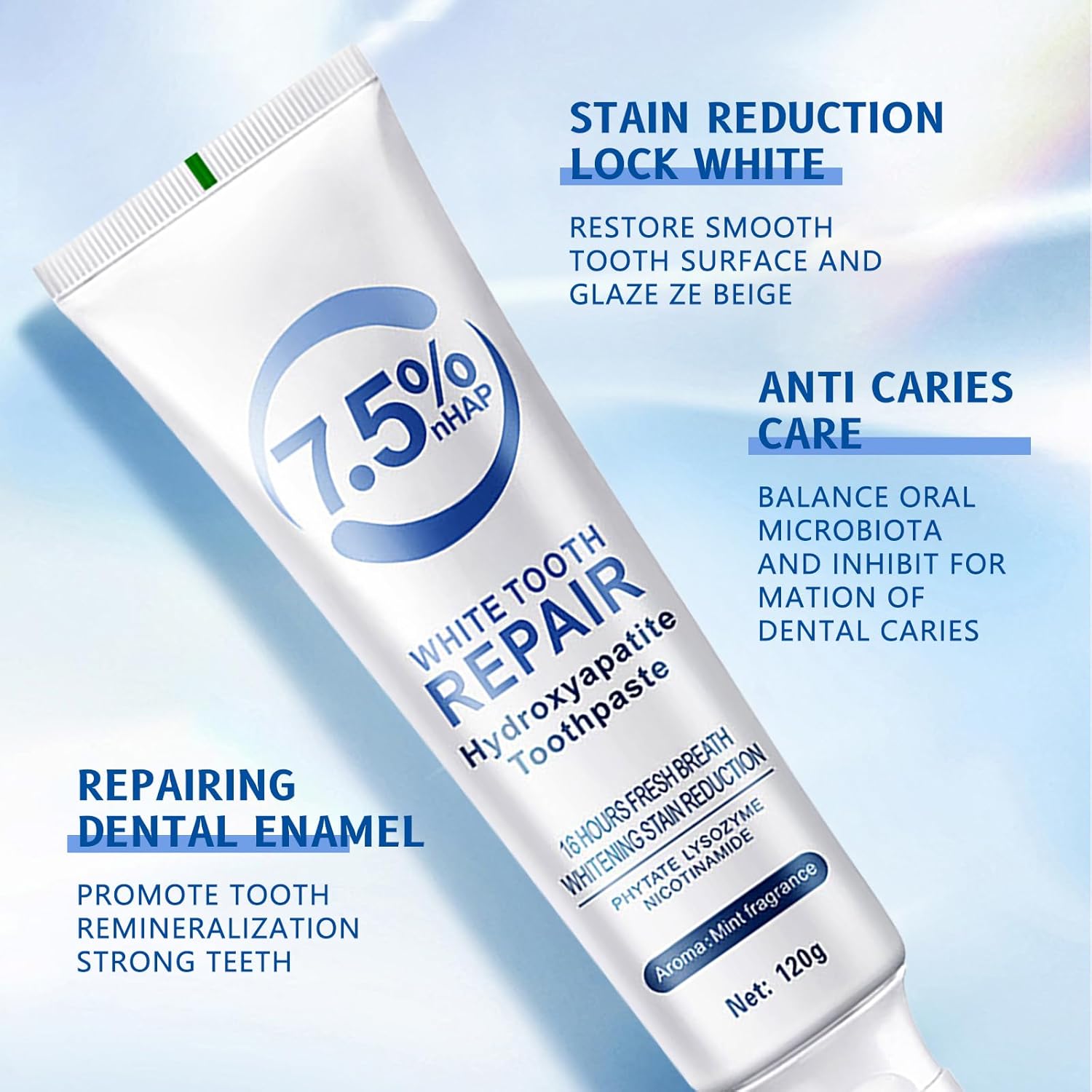 1/2 szt. Pasta do zębów z hydr – Hydroxyapatite Toothpaste recenzja i cena