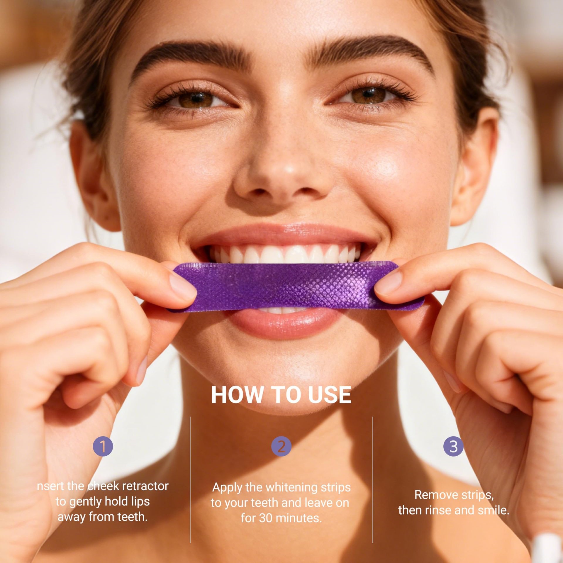Fioletowe paski do wybielania  – Teeth Whitening Strips Permanent recenzja i cena