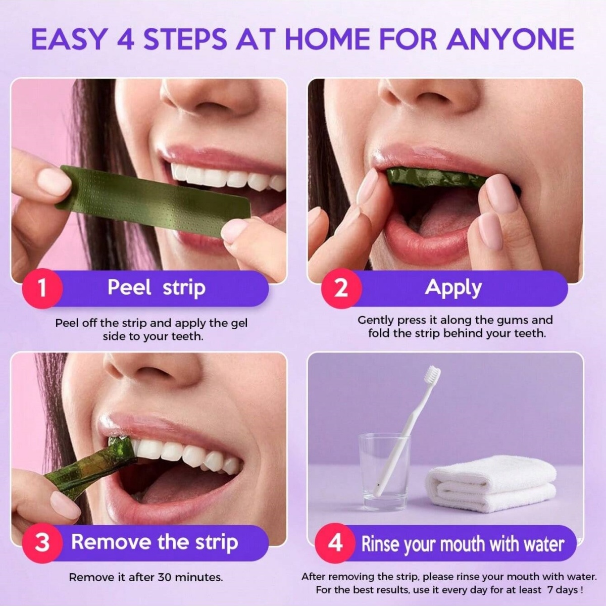 Naklejki wybielające do zębów  – Teeth Whitening Hydrogen Peroxide recenzja i cena