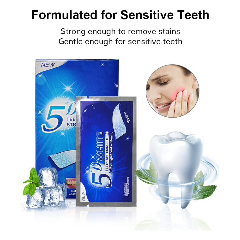 Paski do wybielania zębów 5D,  – Teeth Whitening Hydrogen Peroxide recenzja i cena